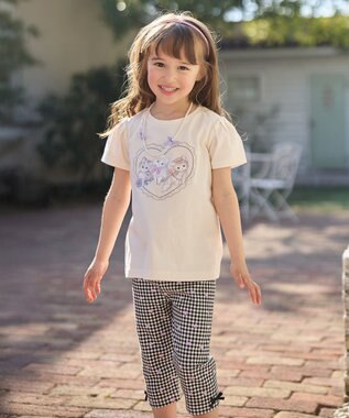 ANY KIDS ネックレス付き ネコTシャツ エクリュ