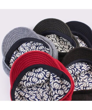 ATRENA 【ふわもこ】ウールフリース キャスケット ワイン