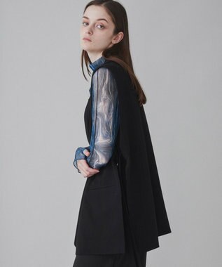 WEGO 【ユニセックス着用ITEM】TRノーカラーベスト ブラック