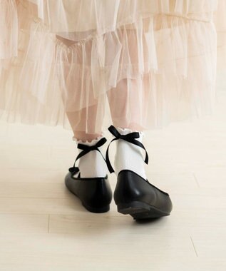 WEGO バックリボンクルーソックス