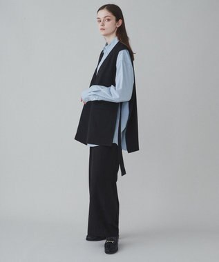 WEGO 【ユニセックス着用ITEM】TRノーカラーベスト ブラック