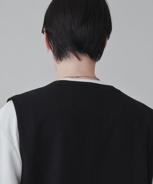 WEGO 【ユニセックス着用ITEM】TRノーカラーベスト ブラック