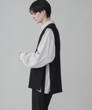 WEGO 【ユニセックス着用ITEM】TRノーカラーベスト ブラック