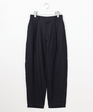 自由区 【SHIHOさん着用】デニムライクツイルカーブテーパード パンツ ダークインディゴ