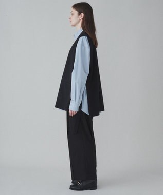 WEGO 【ユニセックス着用ITEM】TRノーカラーベスト ブラック