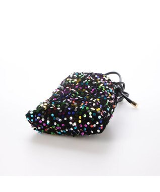 UNBILLION カシュカシュ cachecache / スパンコール巾着ミニショルダーバッグ ミックス