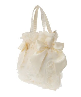Maison de FLEUR チュールローズダブルリボン2Way Ivory