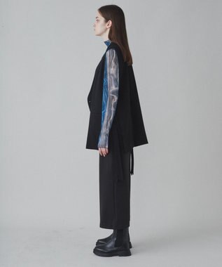 WEGO 【ユニセックス着用ITEM】TRノーカラーベスト ブラック