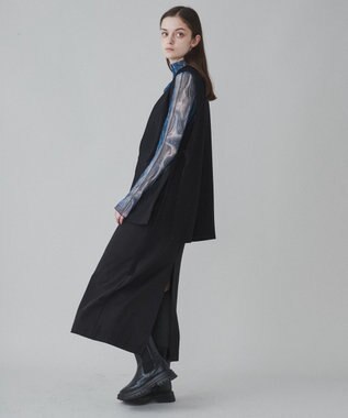 WEGO 【ユニセックス着用ITEM】TRノーカラーベスト ブラック