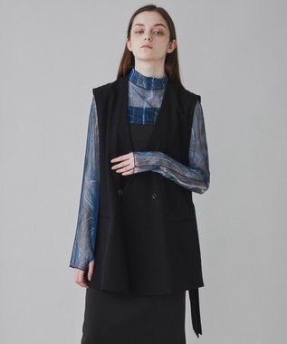 WEGO 【ユニセックス着用ITEM】TRノーカラーベスト ブラック