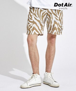PW CIRCULUS 【高通気 / 軽撥水 / 軽量のDotAir 使用】【MEN】ゼブラ柄ベルテッドショーツ ベージュ系5