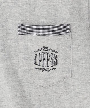 J.PRESS KIDS 【140-170cm】チェックカラー 半袖ポロシャツ グレー系