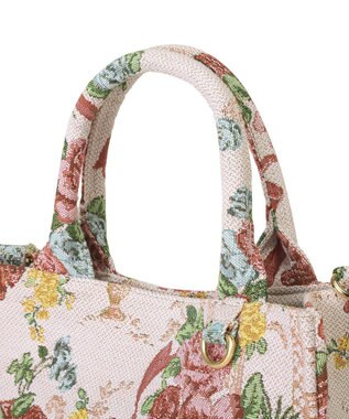 Maison de FLEUR フラワーガーデン柄ゴブラン2Wayスクエアトート Multi