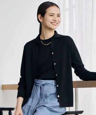 自由区 L 【アンサンブル対応】シアーシルクミックス カーディガン