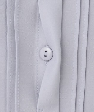 ANY SIS S 【洗える】フリルスタンドピンタック ブラウス ライトブルー