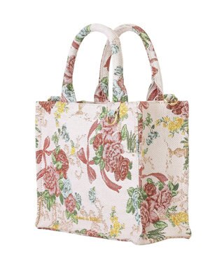 Maison de FLEUR フラワーガーデン柄ゴブラン2Wayスクエアトート Multi