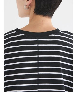 AMERICAN HOLIC 接触冷感フレンチスリーブカットプルオーバー Border Black