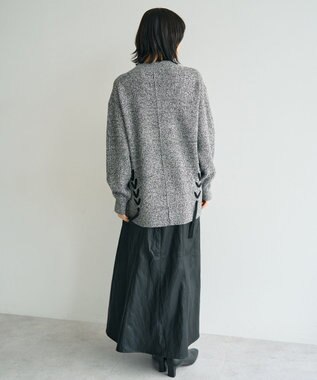 YECCA VECCA レースアップニット Gray Mixture