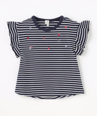 組曲 KIDS 【80-100㎝】 フルーティーボーダーTシャツ