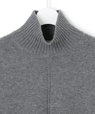 ICB L 【新色追加】ソフトカシミヤミックス ハイネックニット ミディアムグレー