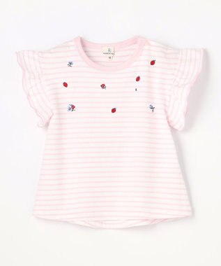 組曲 KIDS 【80-100㎝】 フルーティーボーダーTシャツ