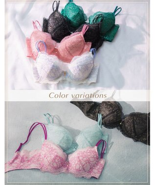 Wing Wing Lesiage 【1000シリーズ】 3/4カップブラ PB1000 ウイング／ワコール ブラック