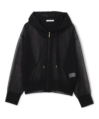 BEIGE， SIDERITE / シアージップフーディーニット Black