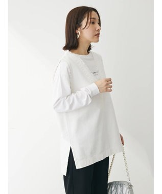 Green Parks Ｖネックフリンジベスト Off White