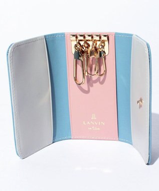 LANVIN en Bleu リュクサンブールカラー キーケース ブルー