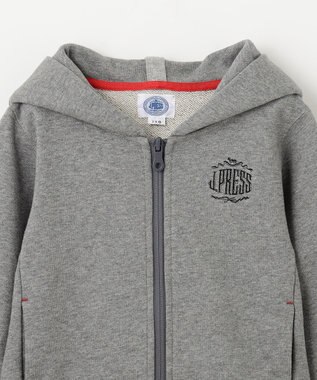 J.PRESS KIDS 【110-130cm】ロゴ入り パーカー ライトグレー系