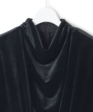 23区 【APPLAUDIR】ベルベットコンビ ドレス ブラック系