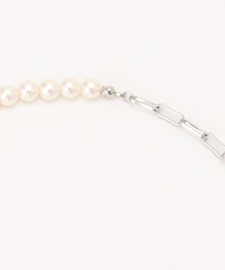 J.PRESS YORK STREET 【WOMEN】パールチェーン 2WAYネックレス シルバー系