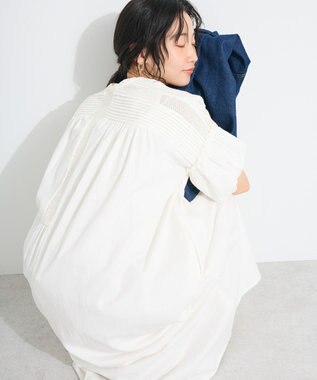 CRAFT STANDARD BOUTIQUE クロッシェレースピンタックワンピース White
