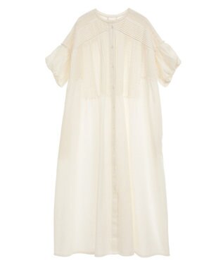 CRAFT STANDARD BOUTIQUE クロッシェレースピンタックワンピース White