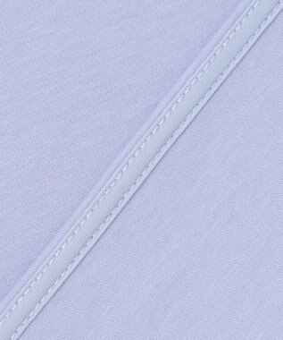 ICB L 【洗える】 コンパクトスムース バンドカラーカットソー サックスブルー系