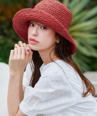 Tiaclasse ペーパーバケットハット レッド