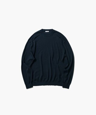 ATON NUBUCK SILK COTTON | クルーネックセーター - UNISEX