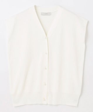 ANY 【洗濯機可】パールポイントフレンチスリーブニット オフ