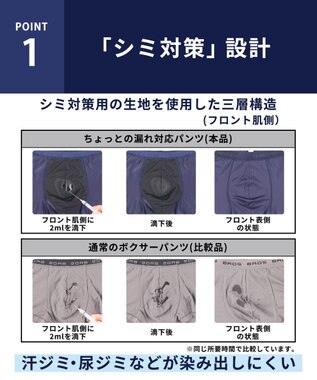 WACOAL MEN ボクサーパンツ 抗菌防臭(本体) 吸水速乾性(フロント肌側) 前閉じ 下着 メンズ GT3310 /ブロス バイ ワコールメン ブラック