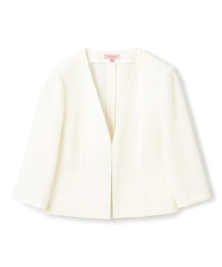 TOCCA 【消臭】BRIGHT LUMINOUS 七分袖ジャケット アイボリー系