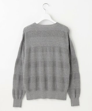 自由区 L ファインコットンウール ニット グレー