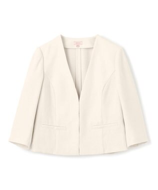 TOCCA 【洗える・消臭】BRIGHT LUMINOUS 七分袖ジャケット ベージュ系