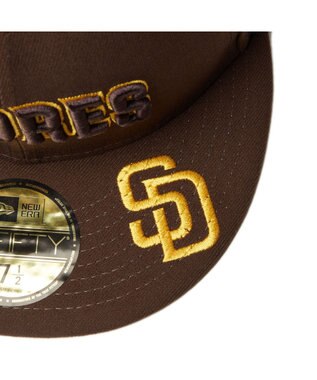WEGO 【ユニセックス着用ITEM】NEWERA　5950　MLB　VISOR　LOGO ブラウン