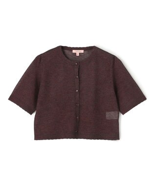 TOCCA 【星風まどかさん着用】SHEER JEWEL KNIT シアーニットカーディガン ブラウン系