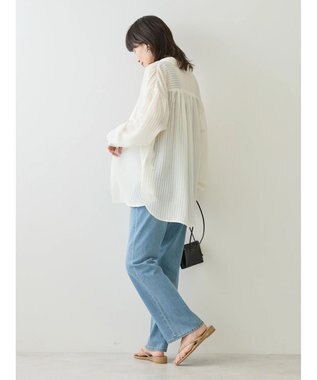 AMERICAN HOLIC ドビーストライプシャツ Ivory