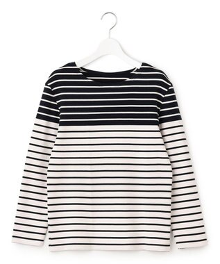 23区 S 【Oggi4月号掲載/洗える】Armor-lux バイカラーボーダー カットソー ネイビーxアイボリーボーダー