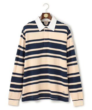 J.PRESS MEN ソフトタッチコットンマルチボーダー ラガーポロシャツ ホワイト系7