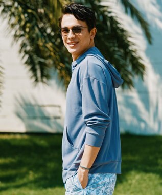 San-ai Resort（三愛水着楽園） ★新色ブルー入荷【UPF50＋】　ユニセックス　サーマルラッシュパーカー　S・M・L　【Reir（レイール）】 ブルー