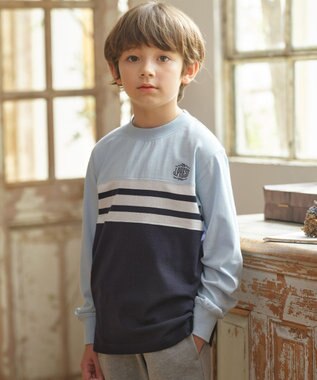 J.PRESS KIDS 【140-170cm】ボーダーミックス カットソー