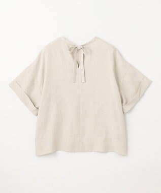 NAVE 【ReNAVE　洗える】スラブツイルブラウス ベージュ系